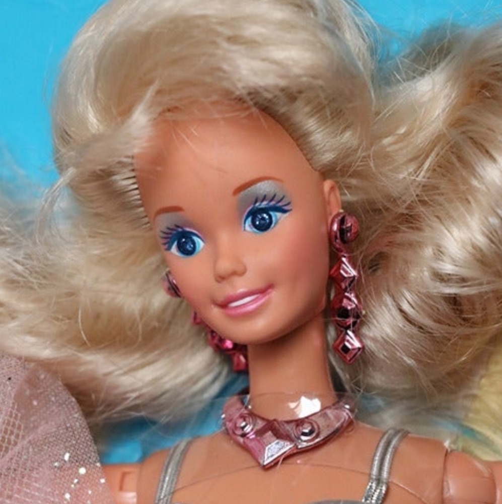 New RARE Malaysian Sparkle Eyes Barbie 1990's Doll Rhinestone eyes